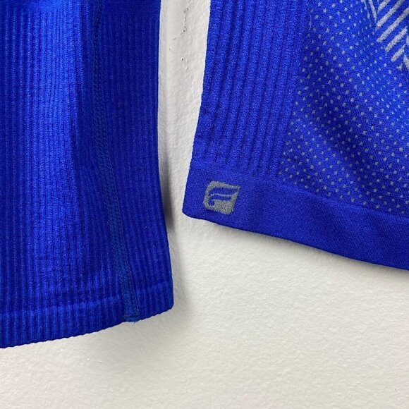 FABLETICS | Cobalt Blue Herringbone Long Sleeve Workout Athletic Top - Picture 5 of 7